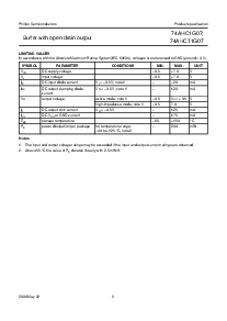 浏览型号74AHC1G07GW的Datasheet PDF文件第5页