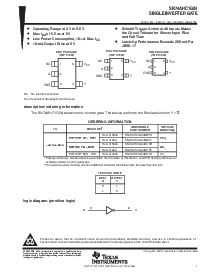 浏览型号SN74AHC1G04DBV的Datasheet PDF文件第1页
