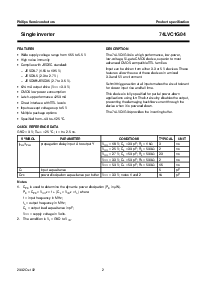 浏览型号74LVC1G04的Datasheet PDF文件第2页