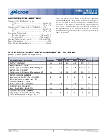 浏览型号MT4LC1M16E5TG-6的Datasheet PDF文件第6页