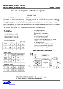浏览型号KM48C2100B的Datasheet PDF文件第1页