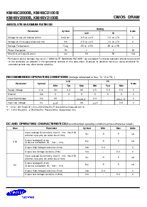 浏览型号KM48C2100B的Datasheet PDF文件第3页