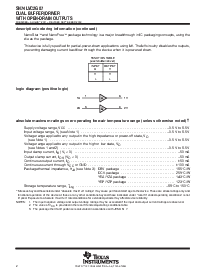 浏览型号SN74LVC2G07YZPR的Datasheet PDF文件第2页