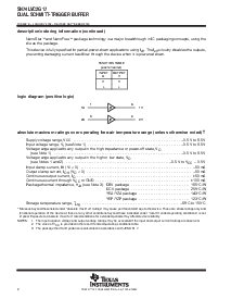 浏览型号SN74LVC2G17DCKR的Datasheet PDF文件第2页