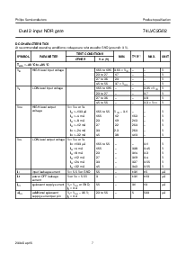 浏览型号74LVC2G02DC的Datasheet PDF文件第7页
