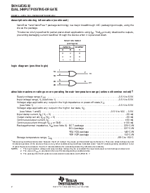 浏览型号SN74LVC2G32DCUR的Datasheet PDF文件第2页