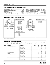 浏览型号LT1881ACN8的Datasheet PDF文件第2页
