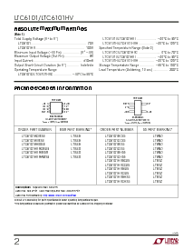 浏览型号LTC6101ACMS8的Datasheet PDF文件第2页