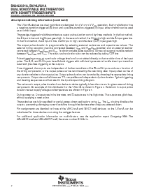 浏览型号SN74LV221APWRE4的Datasheet PDF文件第2页