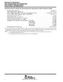 浏览型号SN74LV221APWRE4的Datasheet PDF文件第4页