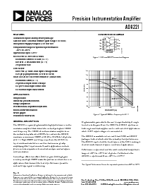 浏览型号AD8221AR-REEL的Datasheet PDF文件第1页