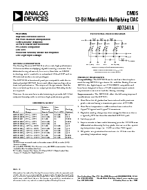 浏览型号AD7541ATE的Datasheet PDF文件第1页