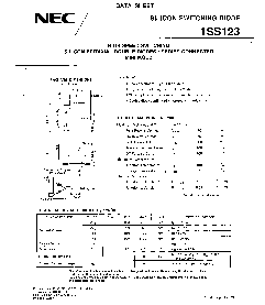 浏览型号1SS123的Datasheet PDF文件第1页