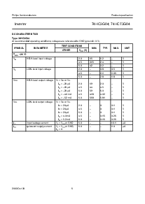 浏览型号74HC3G04DC的Datasheet PDF文件第6页