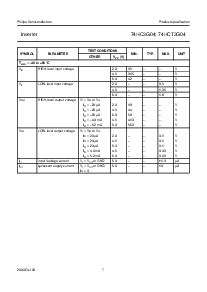 浏览型号74HC3G04DC的Datasheet PDF文件第7页