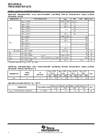 浏览型号SN74LVC3G04YZPR的Datasheet PDF文件第4页