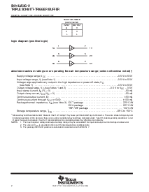 浏览型号SN74LVC3G17DCTR的Datasheet PDF文件第2页