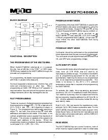 浏览型号MX27C4000AMC-12的Datasheet PDF文件第2页