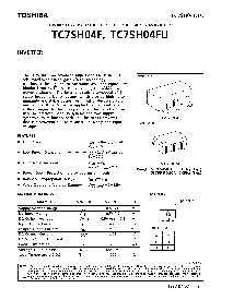 浏览型号TC7SH04FU的Datasheet PDF文件第1页