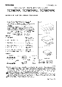 浏览型号TC7W74FK的Datasheet PDF文件第1页