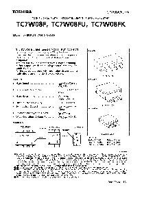 浏览型号TC7W08FU的Datasheet PDF文件第1页