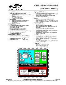 浏览型号C8051F310-GQ的Datasheet PDF文件第1页