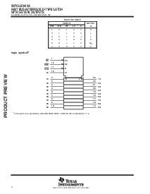 浏览型号SN74LVC843A的Datasheet PDF文件第2页
