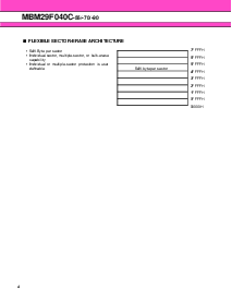 浏览型号MBM29F040C-90的Datasheet PDF文件第4页