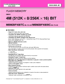 浏览型号MBM29F400BC-90的Datasheet PDF文件第1页
