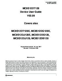 浏览型号MC9S12A128的Datasheet PDF文件第1页