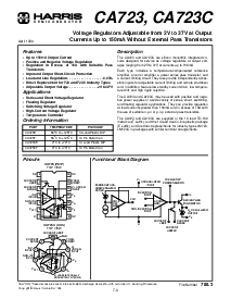 浏览型号CA723CE的Datasheet PDF文件第1页