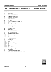 浏览型号PCA8581的Datasheet PDF文件第2页