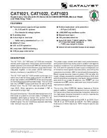 浏览型号CAT1021WI-30TE13的Datasheet PDF文件第1页