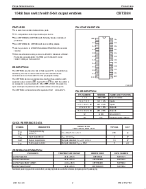 浏览型号CBT3384的Datasheet PDF文件第2页