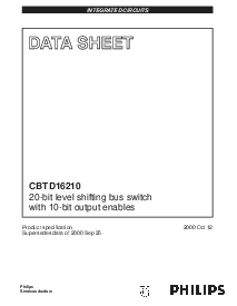 浏览型号CBTD16210DGG的Datasheet PDF文件第1页