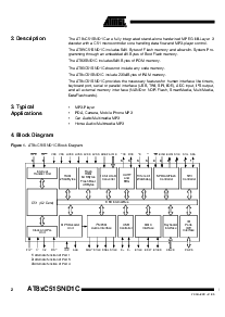 浏览型号AT89C51SND1C-DDV的Datasheet PDF文件第2页