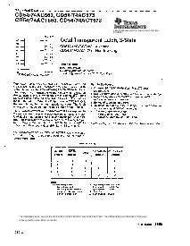 浏览型号CD74AC573的Datasheet PDF文件第1页