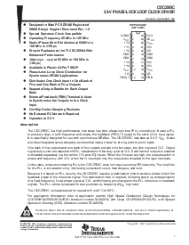 浏览型号CDC2509CPW的Datasheet PDF文件第1页