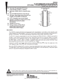 浏览型号CDC913的Datasheet PDF文件第1页