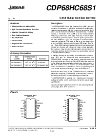 浏览型号CDP68HC68S1E的Datasheet PDF文件第1页