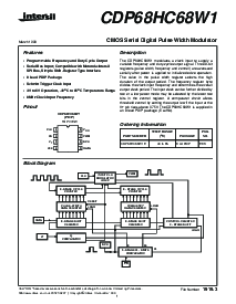 浏览型号CDP68HC68W1的Datasheet PDF文件第1页
