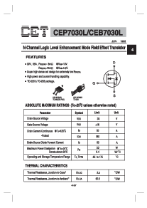 浏览型号CEB7030L的Datasheet PDF文件第1页