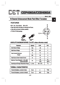 浏览型号CEB4060A的Datasheet PDF文件第1页