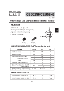 浏览型号CED02N6的Datasheet PDF文件第1页