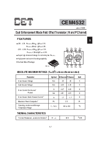 浏览型号CEM4532的Datasheet PDF文件第1页