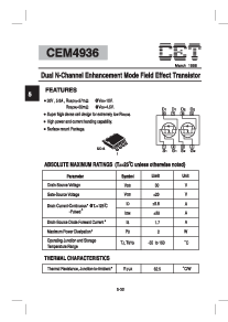 浏览型号CEM4936的Datasheet PDF文件第1页
