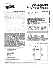 浏览型号MAX186CEWP的Datasheet PDF文件第1页