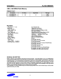 浏览型号K9F2808U0C-FIB0的Datasheet PDF文件第3页