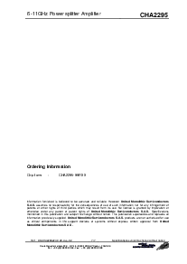 浏览型号CHA2295-99F/00的Datasheet PDF文件第7页