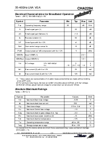 浏览型号CHA2294-99F/00的Datasheet PDF文件第2页